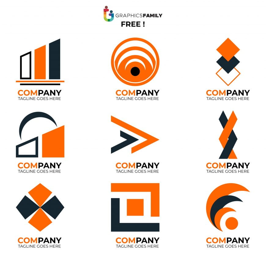Free Set of Company Logo Design Ideas GraphicsFamily