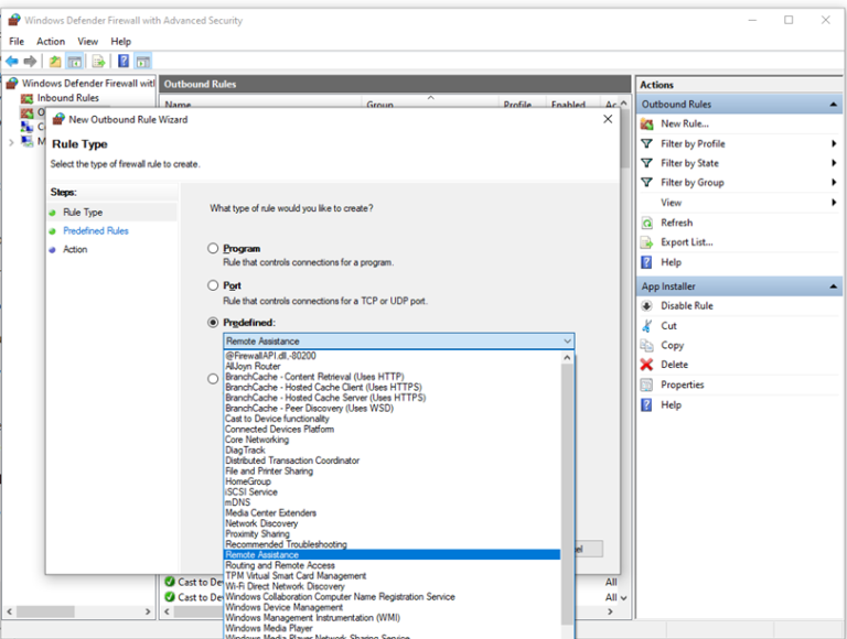 Best practices for configuring Windows Defender Firewall Windows