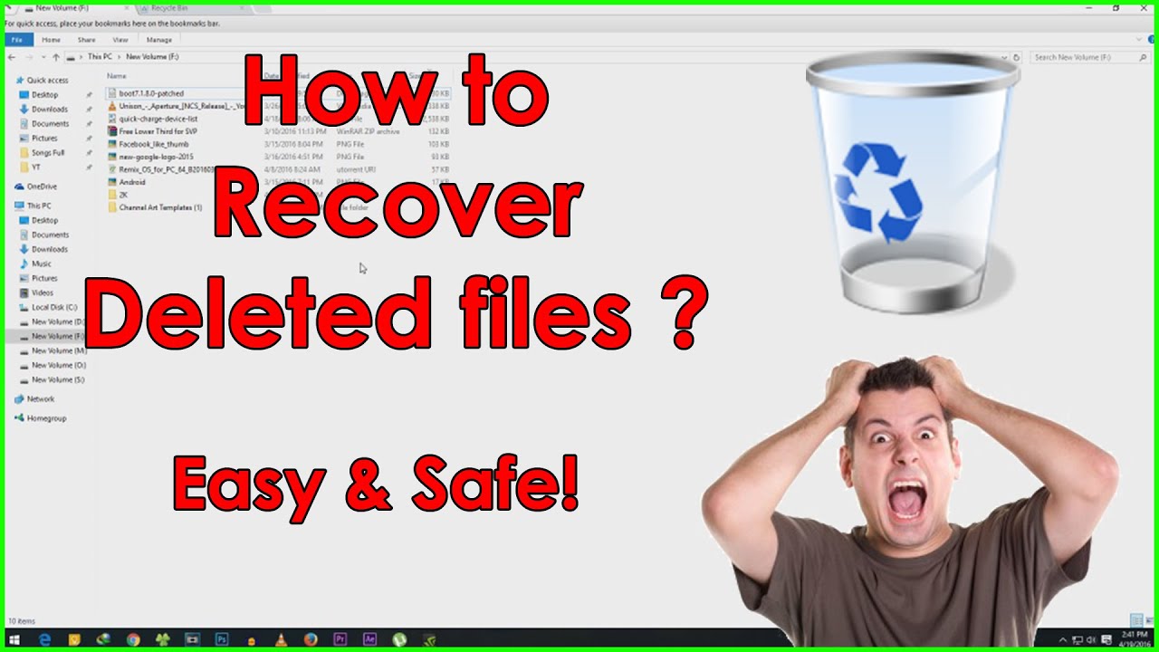 How to recover accidentally deleted files? YouTube
