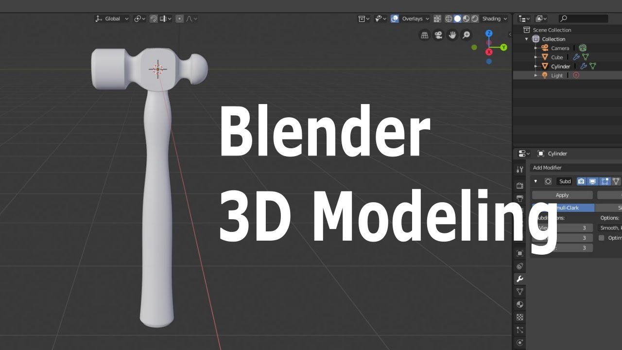 Blender 2.8 Beginner 3D Modeling Tutorial infographie