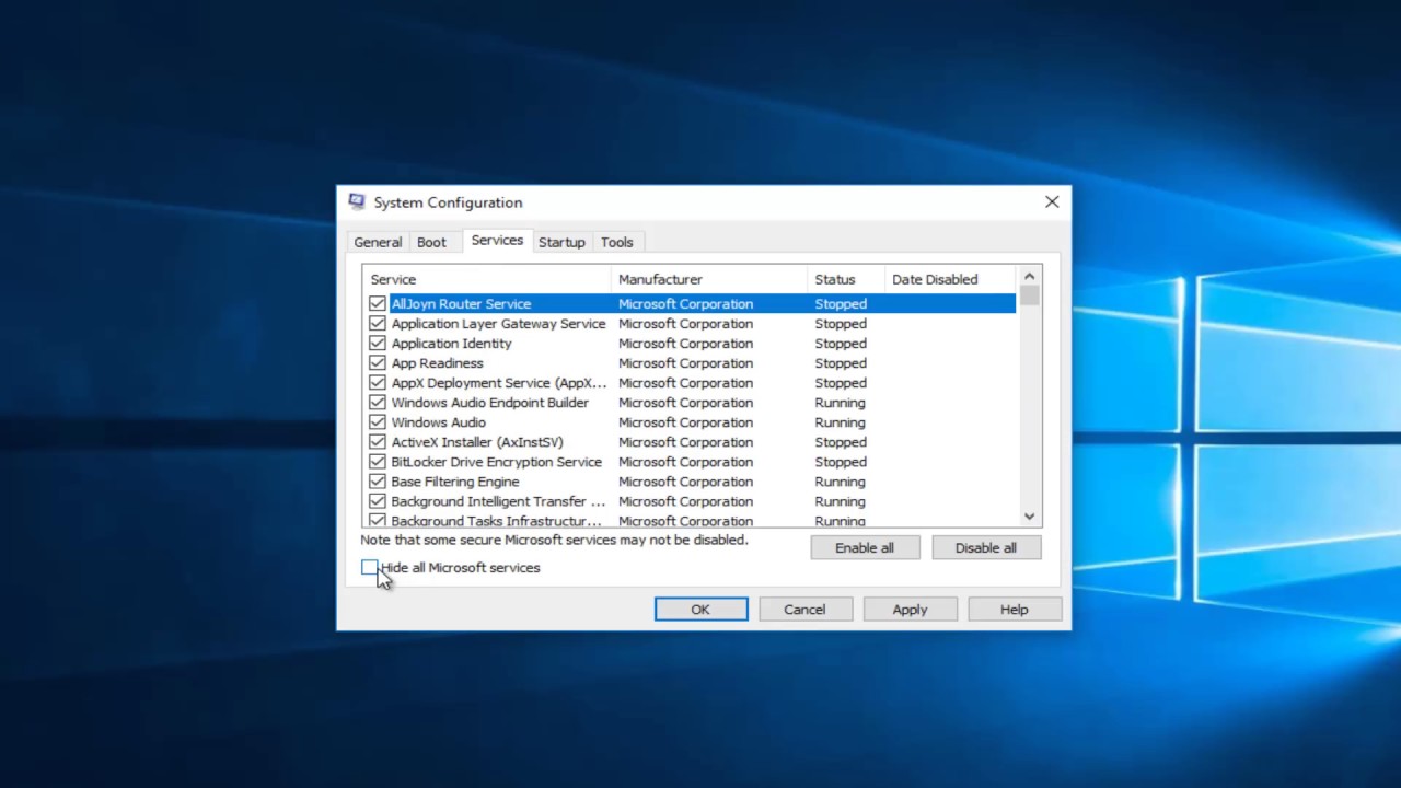 How To Clean Boot In Windows 10 For Troubleshooting YouTube