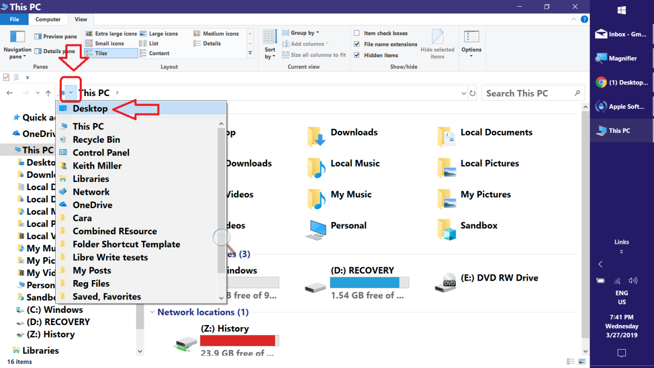 Windows 10 Quick Access Desktop Super User