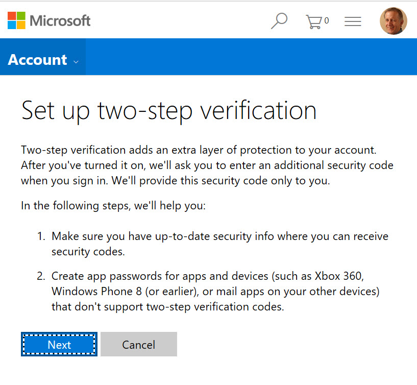 Windows 10 tip Keep your Microsoft account secure with 2factor