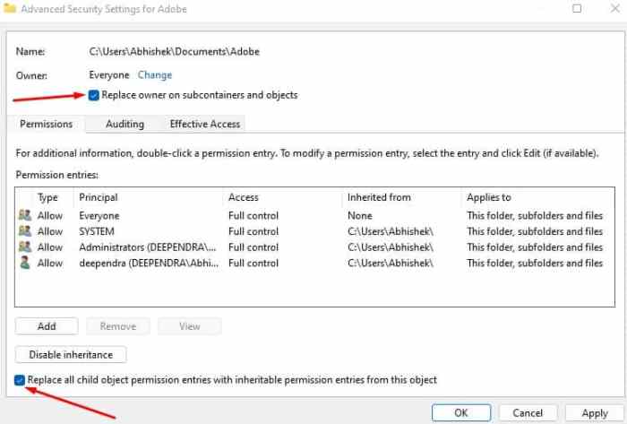 5 Fixes for the “Failed to Enumerate Objects in the Container” Error on Windows