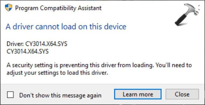 How to Fix “A Driver Can’t Load on This Device” on Windows 11