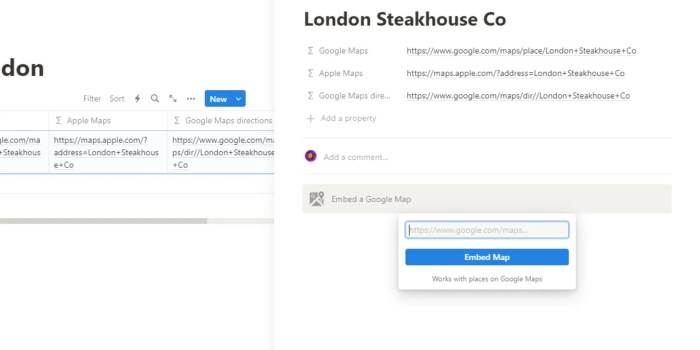 How to Generate Clickable Google and Apple Maps Links in Notion