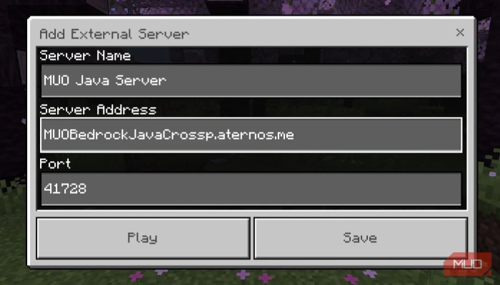 How to Join a Minecraft Java Server From Bedrock Using GeyserMC