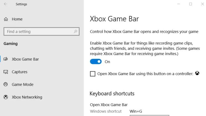 Game dvr bar xbox windows disable uninstalling disabling uac uwp after disabled