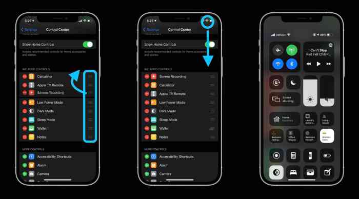 Iphone control center battery percentage xs airplane apple ipad use mode do ios wi fi gif swipe ipod touch turn