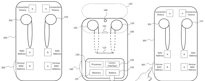 Airpods bluetooth pairing airpod functions seamless patent drawing reveals exactly method