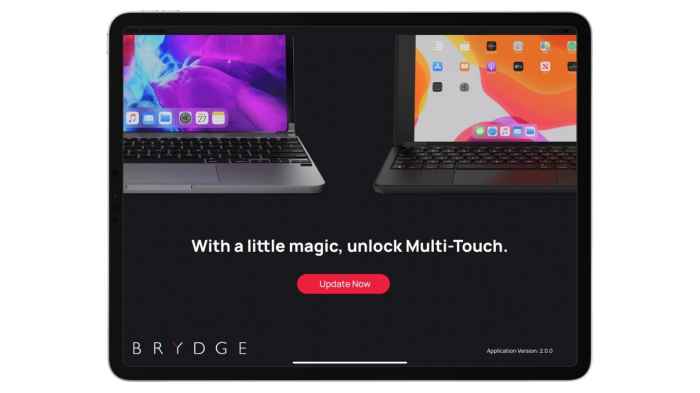 Update your Brydge keyboard for multitouch support on iPad