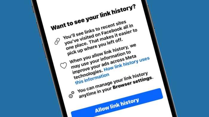 How to disable new Facebook ‘Link History’ user tracking system