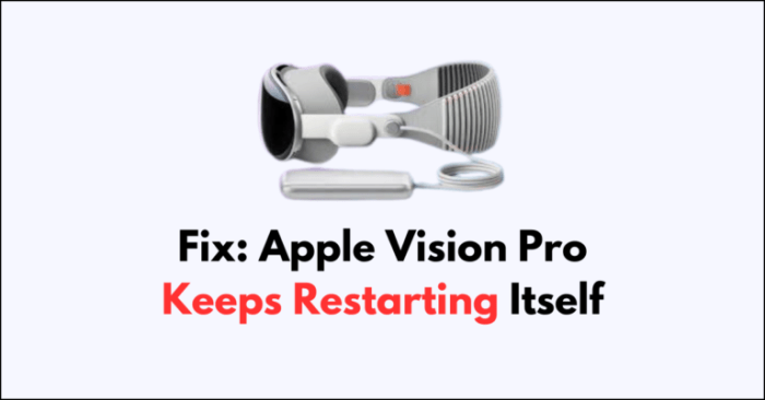 How to force restart or reboot Apple Vision Pro if it freezes