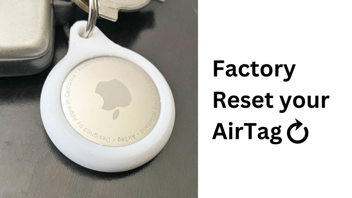 How to reset an AirTag before giving it away