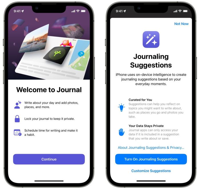 How to start journaling with the iPhone Journal app