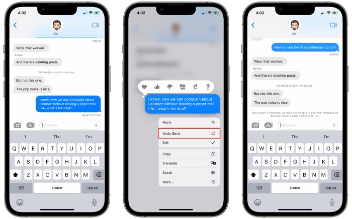 How to edit and unsend messages in iOS 16