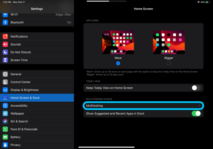 How to disable multitasking on your iPad