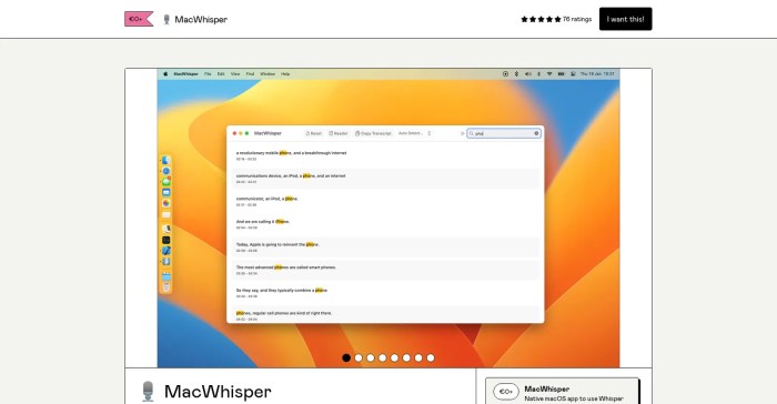 Make instant transcripts for podcasts, videos and meetings with MacWhisper