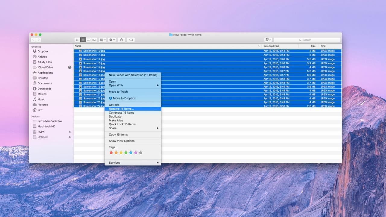 Rename Rename multiple files on Mac the easy way