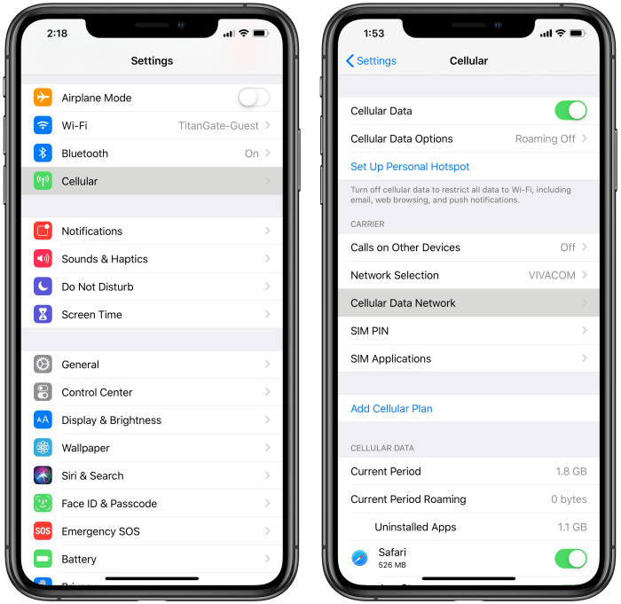 Control ios13 center bluetooth ios features idg wi connect fi