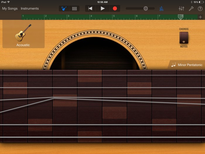 Learn to play a musical instrument with iOS