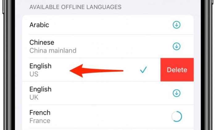 Languages offline