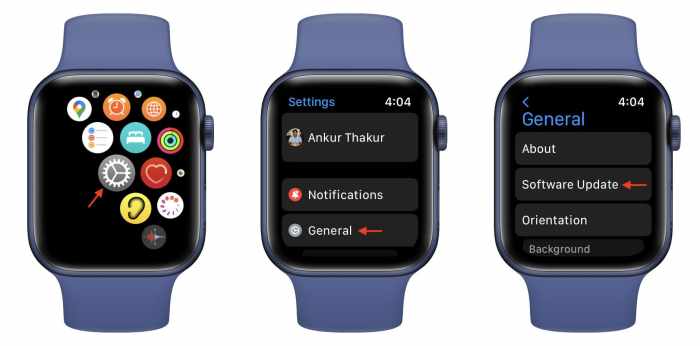 Update watchos apple software directly app like ios install if activity