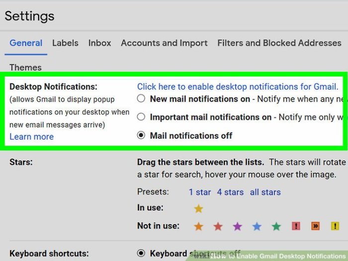 Gmail desktop notifications wikihow enable