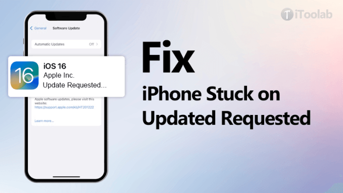 How to fix a stuck iOS software update