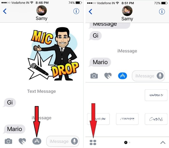 How to send stickers in Messages in iOS 10