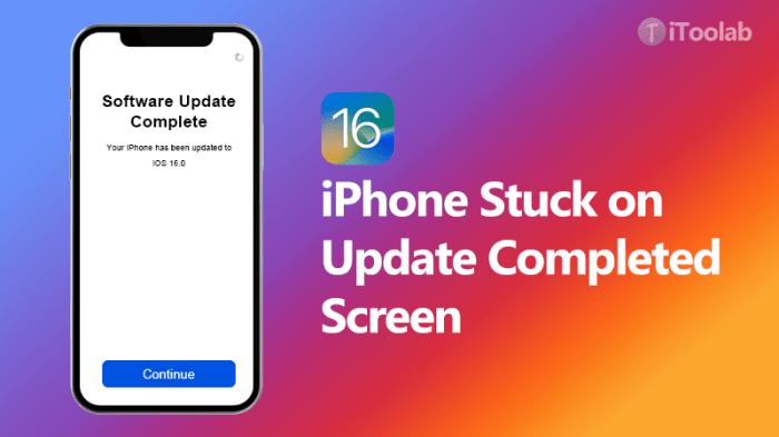 How to fix a stuck iOS software update