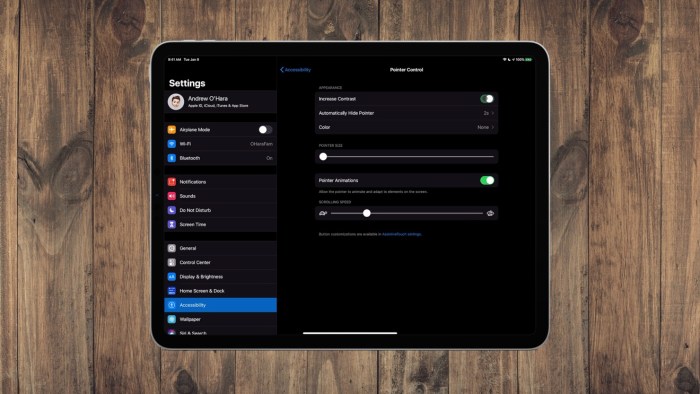 Pointer ipados accessibility appleinsider trackpad