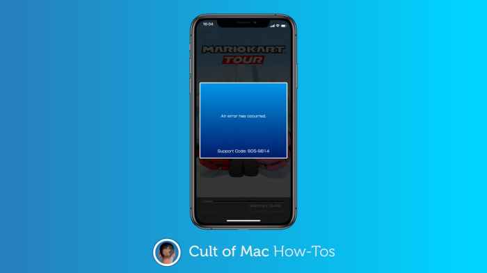 How to fix ‘805’ error codes in Mario Kart Tour for iOS