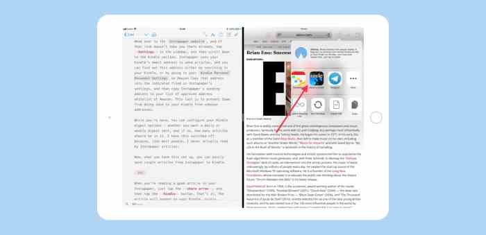 How to send articles from iPhone to Kindle