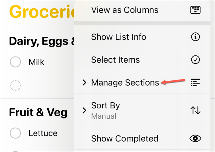 How to use grocery lists in Reminders on iPhone