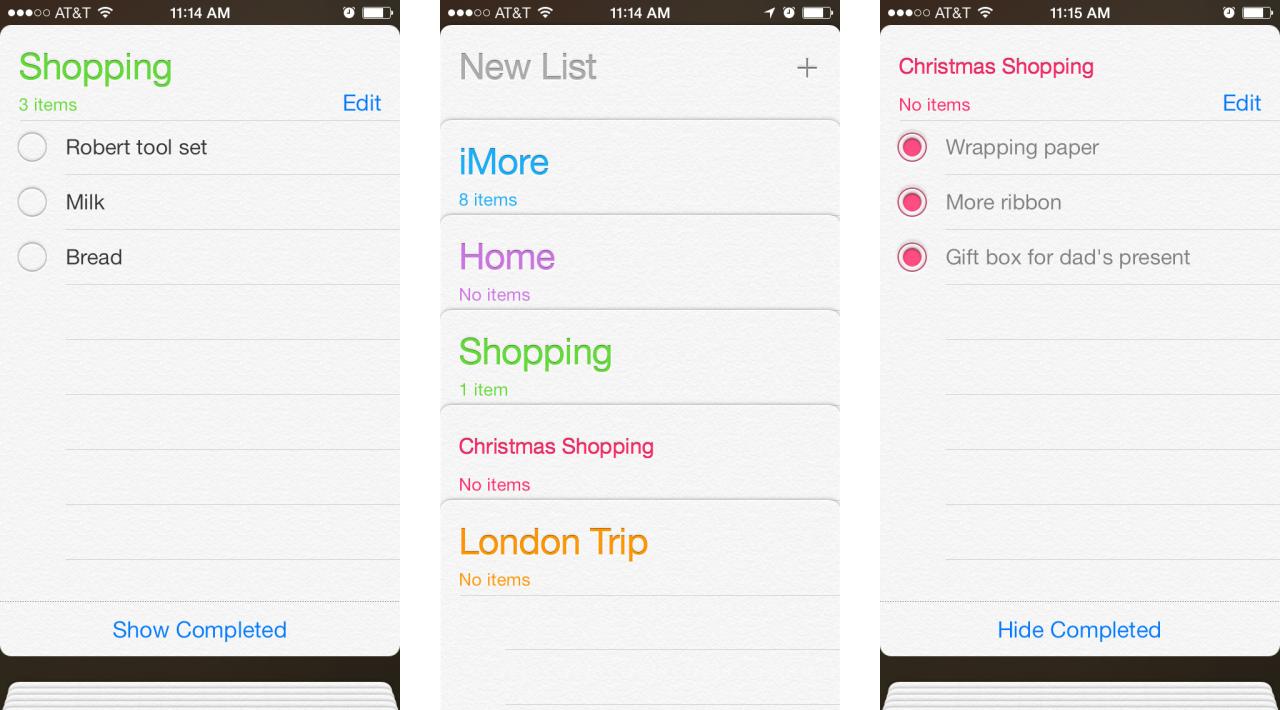 How to use grocery lists in Reminders on iPhone