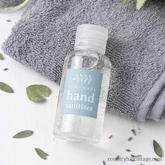 How to make your own hand sanitizer