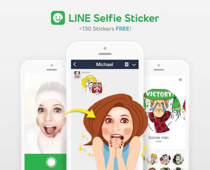 How to send selfies with stickers