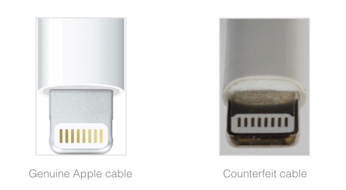 How to spot a fake Lightning cable