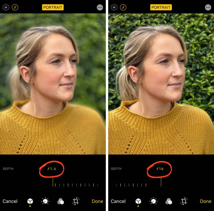 Adjust underneath swipe
