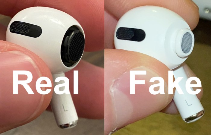 How to spot fake AirPods