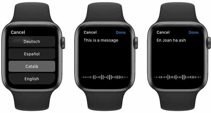 How to change the dictation language on Apple Watch
