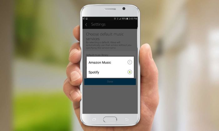 How to make Amazon Echo default to Spotify or Pandora