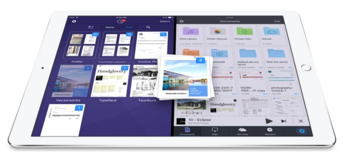 How to drag-and-drop content between Readdle’s iPad apps