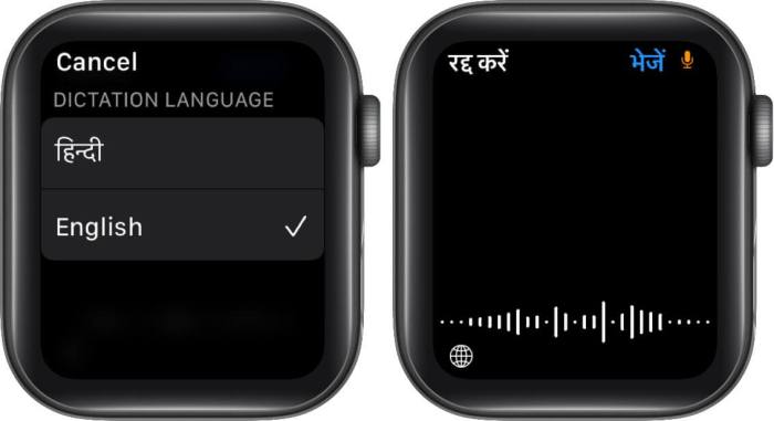 How to change the dictation language on Apple Watch