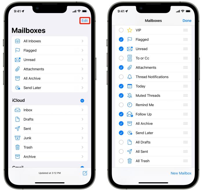 Populate mailbox sender specify