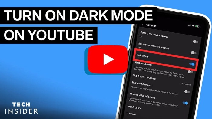 How to enable YouTube’s secret dark mode