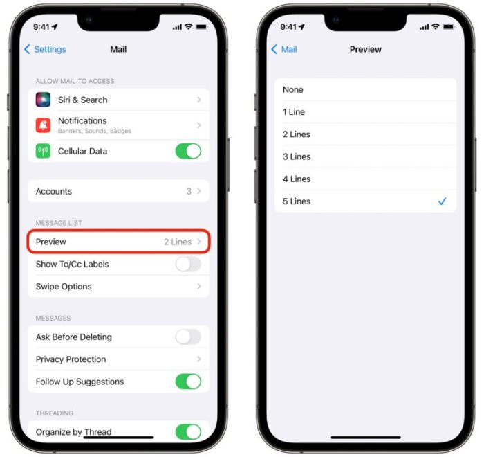 Mail inbox iphone apple app ios gestures macrumors swipe