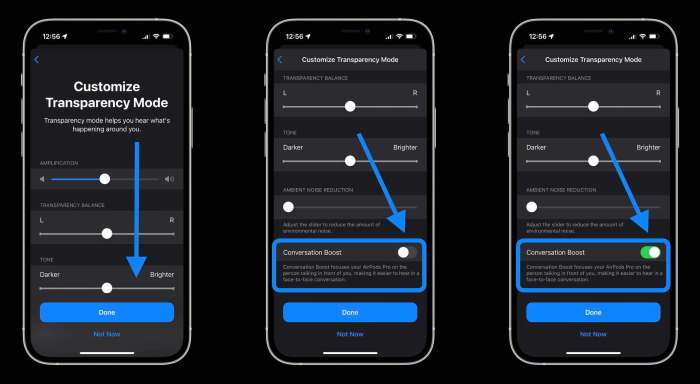 How to enable Conversation Boost on AirPods Pro
