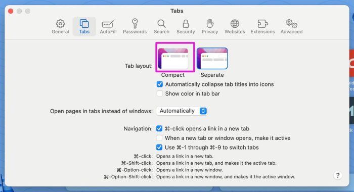 Macos safari change text size